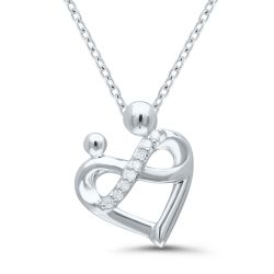 Silver Mother & Child Pendant