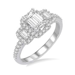 Itzamna Arc Topaz Diamond Semi-Mount Ring