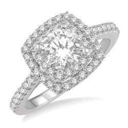 River Nyx 14K White Gold Diamond Engagement Ring