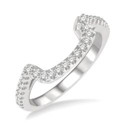 LuxLinVel 14K White Gold Diamond Ring