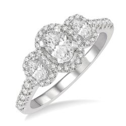 LuxArXe OnOnSol 14K White Gold Diamond Ring