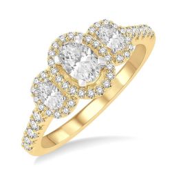 VioIonCa OnAeLux 14K White Gold Diamond Ring