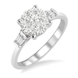 Shine Bright Aphrodite Prestige 14K White Gold Diamond Bridal Ring
