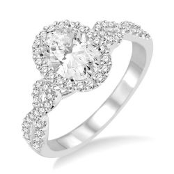 VelThAr OraAeLin 14K White Gold Diamond Ring