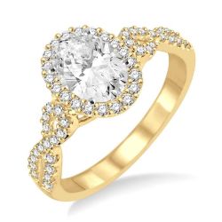 Aspen Petal Diamond Semi-Mount Ring