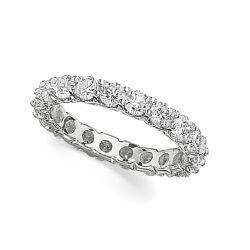 Diamond Shared Prong Eternity Band