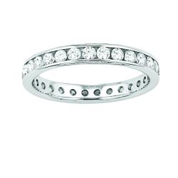 Diamond Channel Set Eternity Band