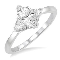 Majestic Enigma 14K White Gold Diamond Engagement Ring