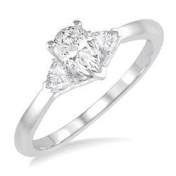 Signature Celestia 14K White Gold Diamond Engagement Ring