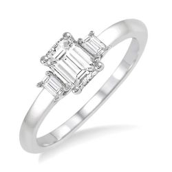 Nyx Grandeur 14K White Gold Diamond Engagement Ring