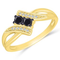 LoVelOn Diamond 10K Yellow Gold Ring