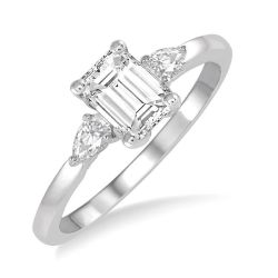LysOnVer ThSolLin 14K White Gold Diamond Ring