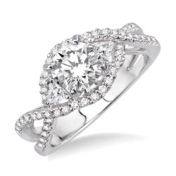 Sovereign Petal Diamond Semi-Mount Ring