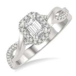 Dawn Eternelle 14K White Gold Diamond Engagement Ring