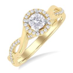 LoZenLin LinThAr 14K White Gold Diamond Ring