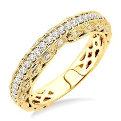 LinCaCa 14K Yellow Gold Diamond Ring