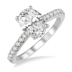 Roseate Reverie Diamond Semi-Mount Ring