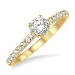Flora Crown Diamond Semi-Mount Ring