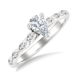 ArLoCa ArAeLin 14K White Gold Diamond Ring