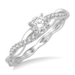 ElLysOra VelIonTh VerOraCa 14K White Gold Diamond Ring