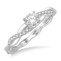 Canyon Regalia 14K White Gold Diamond Engagement Ring