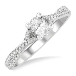 Diana Prestige 14K White Gold Diamond Engagement Ring