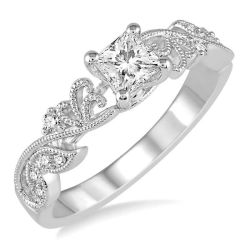 Treasured Splendor Diamond Semi-Mount Ring