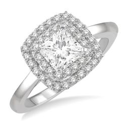 Cedar Persephone 14K White Gold Diamond Engagement Ring