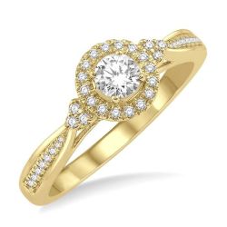 LoLoSol 14K Yellow Gold Diamond Ring