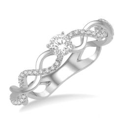 Eternelle Mystic 14K White Gold Diamond Engagement Ring