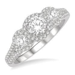 Radiance 14K White Gold Diamond Engagement Ring