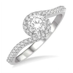 Sage Whisper Diamond Semi-Mount Ring