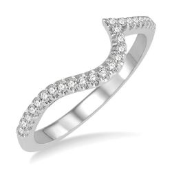 Azura Antigua Muse Curved Diamond Wedding Band