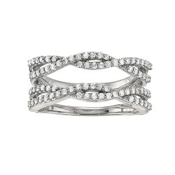 Diamond Woven Insert Ring