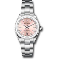  *Pre-Owned* Rolex Oyster Perpetual 28 Watch - Domed Bezel - Pink Index Dial - Oyster Bracelet