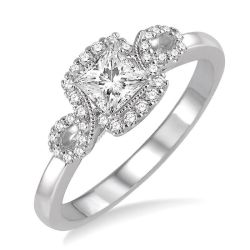 Pine Keepsake Diamond Semi-Mount Ring