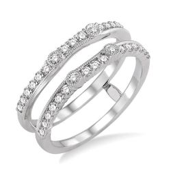 Nocturne Diamond Insert Ring White Gold Diamond Wrap & Enhancer