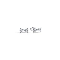 Sparkling Small Bow Stud Earrings