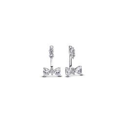 Sparkling Bow Drop Earrings
