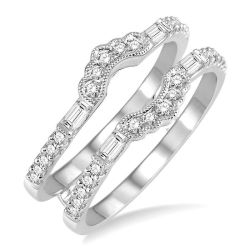 Veritas Diamond Insert Ring White Gold Diamond Wrap & Enhancer
