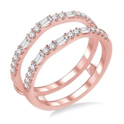 LinArSol 14K Rose Gold Diamond Ring