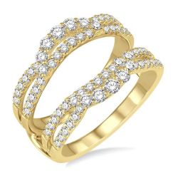 Thalia Diamond Insert Ring Yellow Gold Diamond Wrap & Enhancer