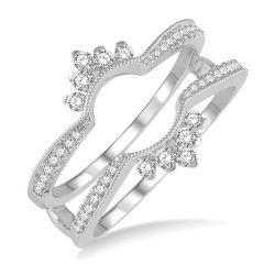 Freyja Diamond Insert Ring White Gold Diamond Wrap & Enhancer
