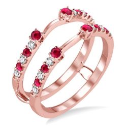 LinLysLin 14K Rose Gold Diamond Ring