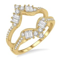 Baguette Diamond Insert Ring