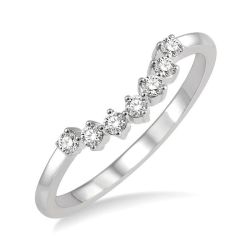 Aurelia Silhouette Zenith Curved Diamond Wedding Band