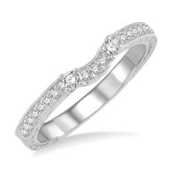 Luminara Crown Luxe VerLysLo AeThSol 14K White Gold Diamond Ring