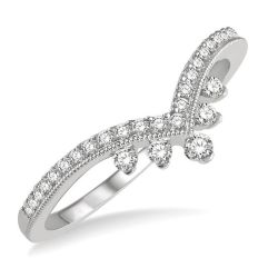 Artemis Noble Poise Chevron Diamond Wedding Band