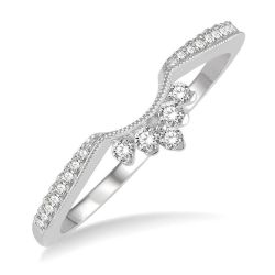 Lyric Radiance Poise Chevron Diamond Wedding Band
