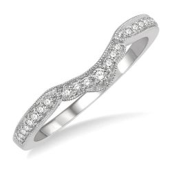 Isolde Radiance Poise Curved Diamond Wedding Band